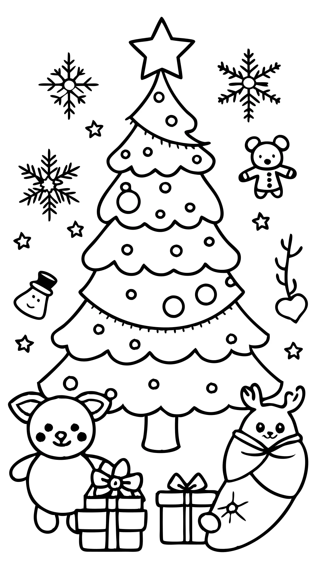 printable christmas coloring page